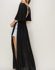 HYFVE Tie Back Maxi Split Cover Up Dress