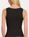 Zenana Square Neck Cropped Tank