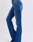 Judy Blue Full Size Run Mid-Rise Bootcut Jeans with Thermal Lining