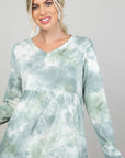 e Luna PLUS Cloud Tie Dye Babydoll Top