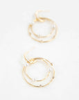 Fawn Pearl Hoop Earrings