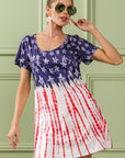 BiBi American Flag Theme Tee Dress