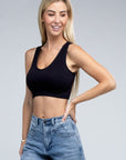 Ribbed Cropped Tank Top