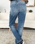 Judy Blue Full Size Mid Rise Release Hem Jeans