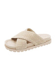 Knit Strap Casual Slide Sandals - Online Only - My Pampered Life Seattle