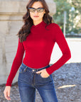 Basic Bae Full Size Mock Neck Long Sleeve Bodysuit