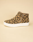 Route-S High Top Leopard Sneakers