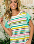 e Luna PLUS Multi Stripe Top