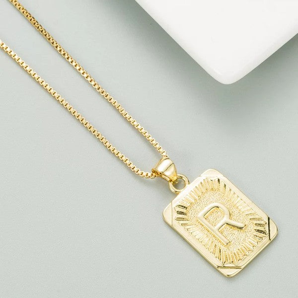 Classy Pendant Talia Initial Gold Letter Necklace