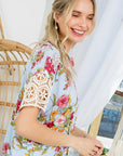 e Luna PLUS Floral Boxy Top