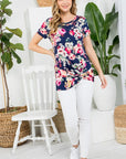 e Luna Floral Tunic Top