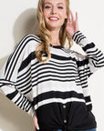 e Luna Engineering Striped Boxy Top