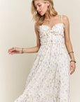 ADORA Smocked Floral Sweetheart Neck Cami Dress