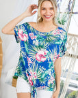 e Luna Tropical One Shoulder Top