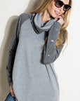 Distressed Terry Mix Tunic - My Pampered Life Seattle