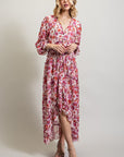 Bohemian Floral High and Low Maxi Dress