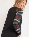 Mixed Aztec Top - Online Only