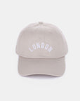 Zenana Embroidered City Baseball Cap