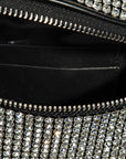 Fame Pave Rhinestone Crossbody Bag