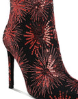 Oleander Sequin Embellished Stiletto Boots