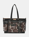 Nicole Lee USA Geometric Pattern Large Handbag