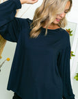 e Luna PLUS Solid Loose Fit Top