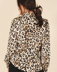 Lilou Satin Leopard Blouse