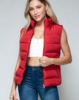 Snobbish Zip Up Turtleneck Vest with Pockets