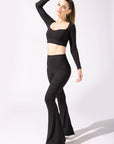 Full Size Supersculpt™ Bell Bottom with Pockets - Black