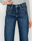 Artemis Vintage Plus-Size Tummy-Control High-Rise Straight-Leg Jeans – Dark Wash