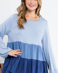 e Luna PLUS Color Block Tiered Swing Top