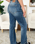 Judy Blue Full Size Mid Rise Release Hem Jeans