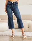 RFM Full Size Tummy Control High Waist Raw Hem Jeans