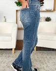 Judy Blue Full Size Mid Rise Release Hem Jeans