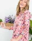 e Luna Allover Floral Sweatshirt