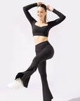 Full Size Supersculpt™ Bell Bottom with Pockets - Black