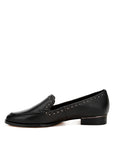 Wolferton Delicate Stud Detail Leather Loafers