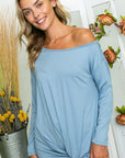 e Luna PLUS Solid One Shoulder Top