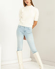 HYFVE Lovely Embrace Puff Sleeve Sweater - Online Only