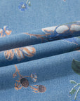 Retro Floral Frayed Hem Shift Jeans