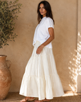 Andee Maxi Skirt in Butter Yellow