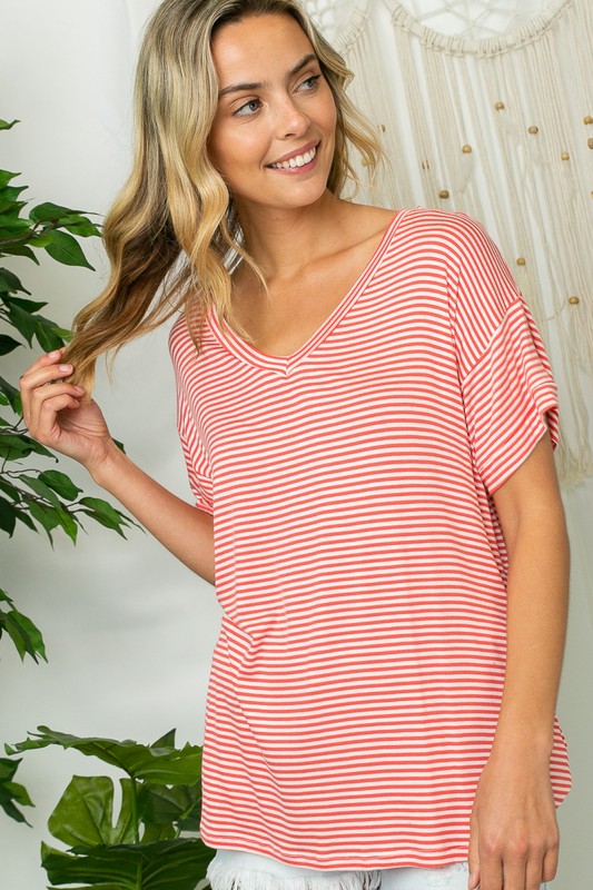 e Luna PLUS Pin Stripe Box Top