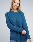 Zenana Raglan Chenille Sweater