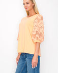 Ruth Pointe Knit Top with Lace