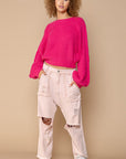 POL Oversized Balloon Sleeve Sweater - Online Only