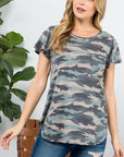 e Luna Camouflage Basic Top