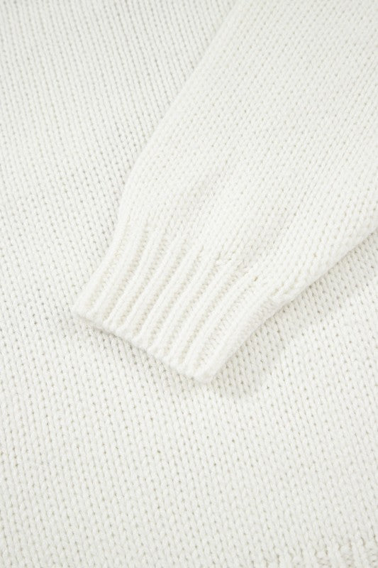 Western Bow Tie Boots Embroidered Drop Shoulder Sw