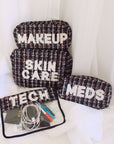 Tech Clear Pouch - Black Tweed - My Pampered Life Seattle