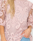 Lily Woven Lace Top