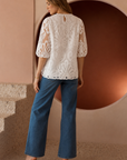 Lily Woven Lace Top